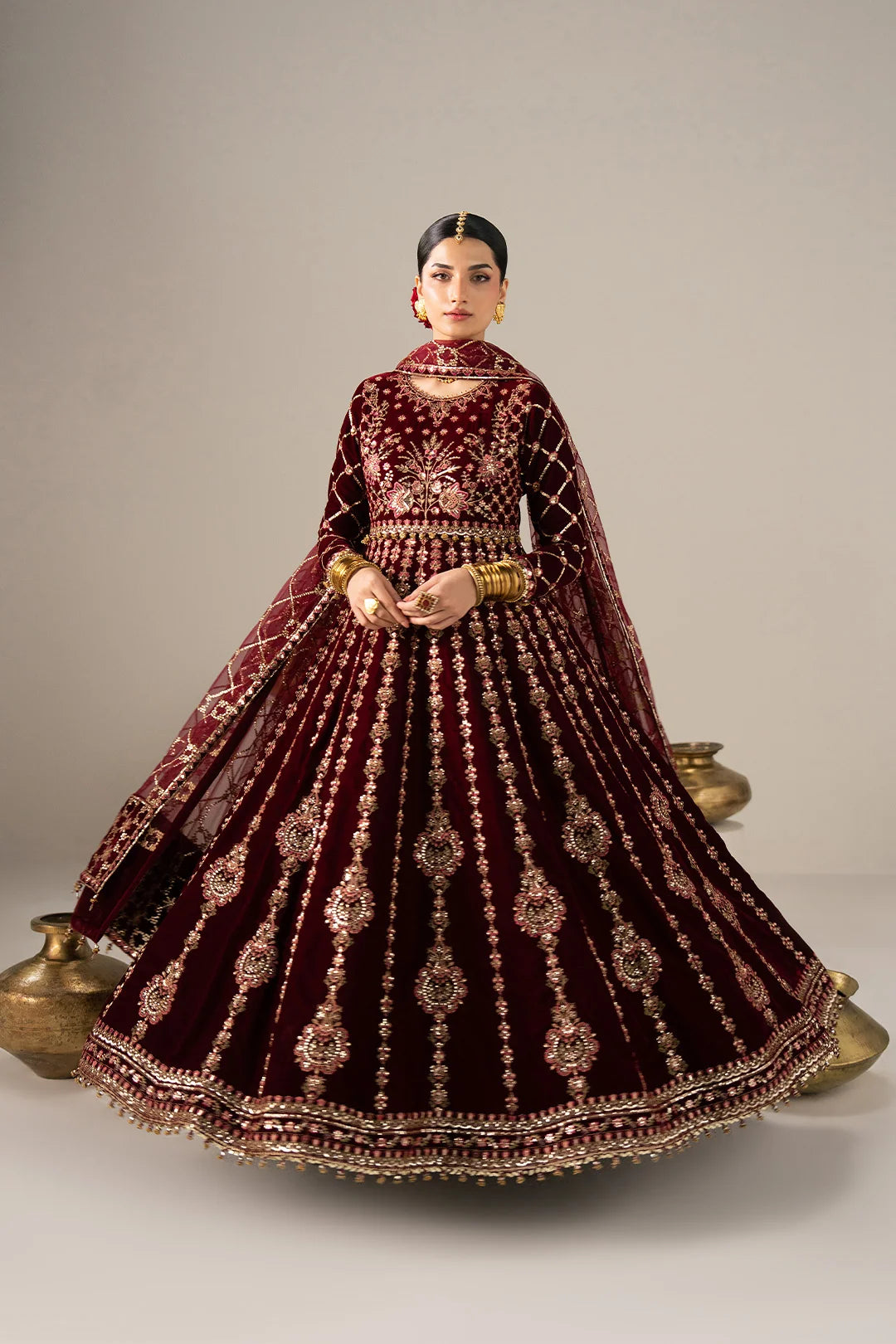 Virsa Velvet Edit By Alizeh | AF-VLT-2284-Gajra