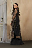 Zarif "ASTER" (ZRF-DK-03) Sequins Embroidered Net 3-Piece Festive Collection