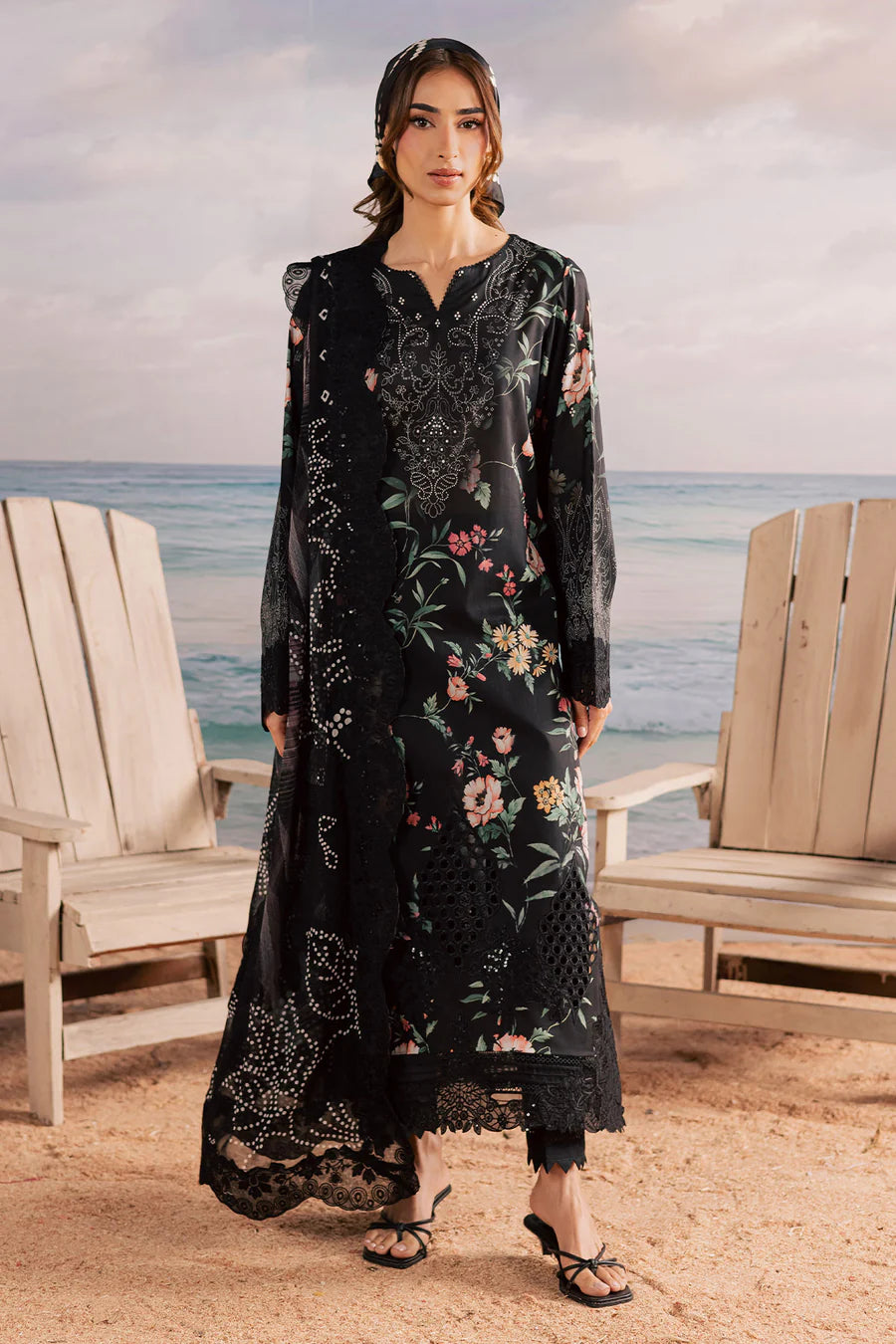 NSG-224 NUREH | EMBROIDERED AND PRINTED LAWN