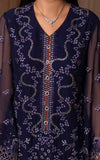 Chandani Kuch Khas By Flossie Premium Chiffon 3pc Unstitched Suit - CH-104
