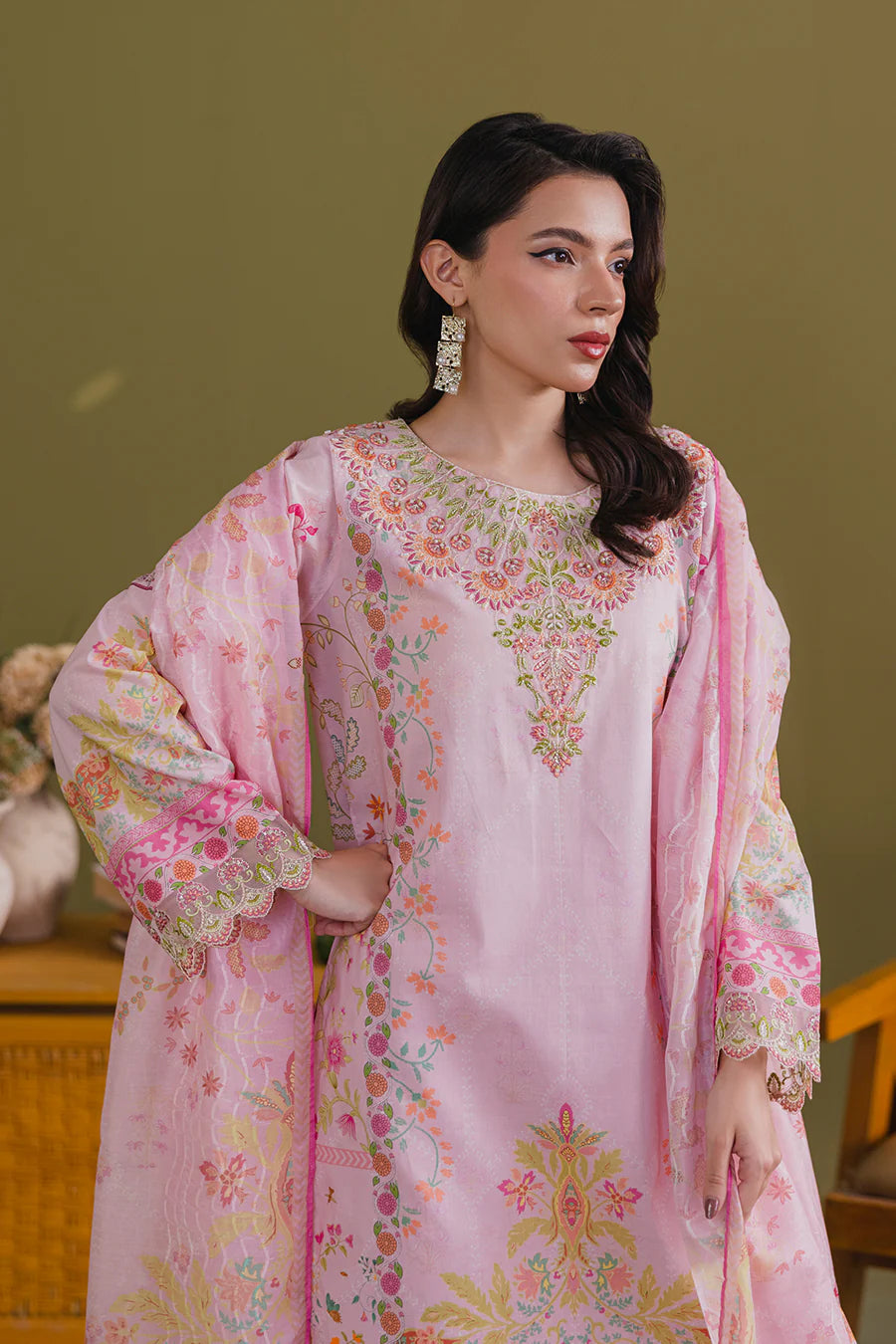 Ember - Zeenat Printed Luxury Pret ( 3Pcs )