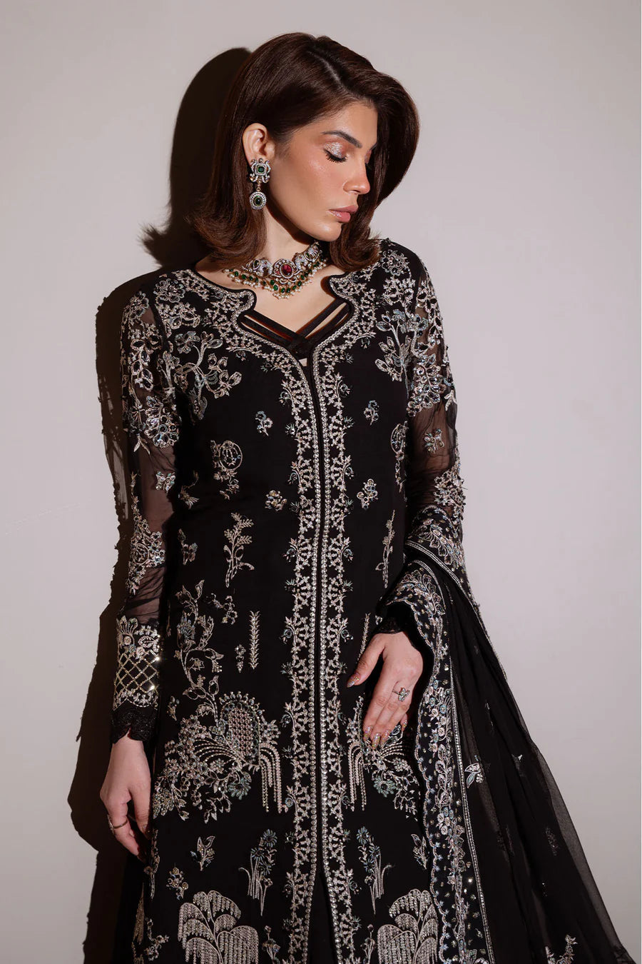 Nureh - Elaya Luxury Chiffon Collection '26 | NEL-89 (Black)