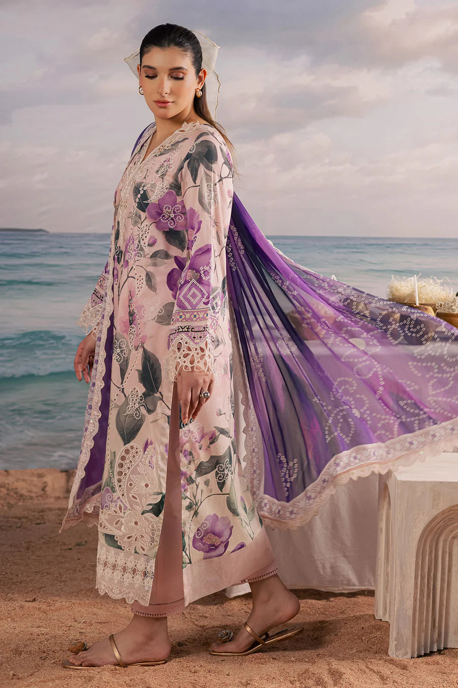 NSG-216 NUREH | EMBROIDERED AND PRINTED LAWN