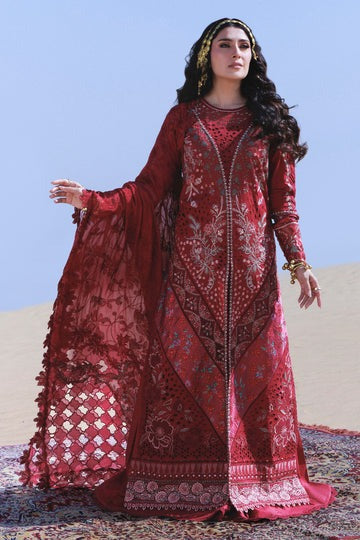 Nureh Aman NE-230 – Embroidered Laser Cut Lawn 3 Piece Unstitched Suit