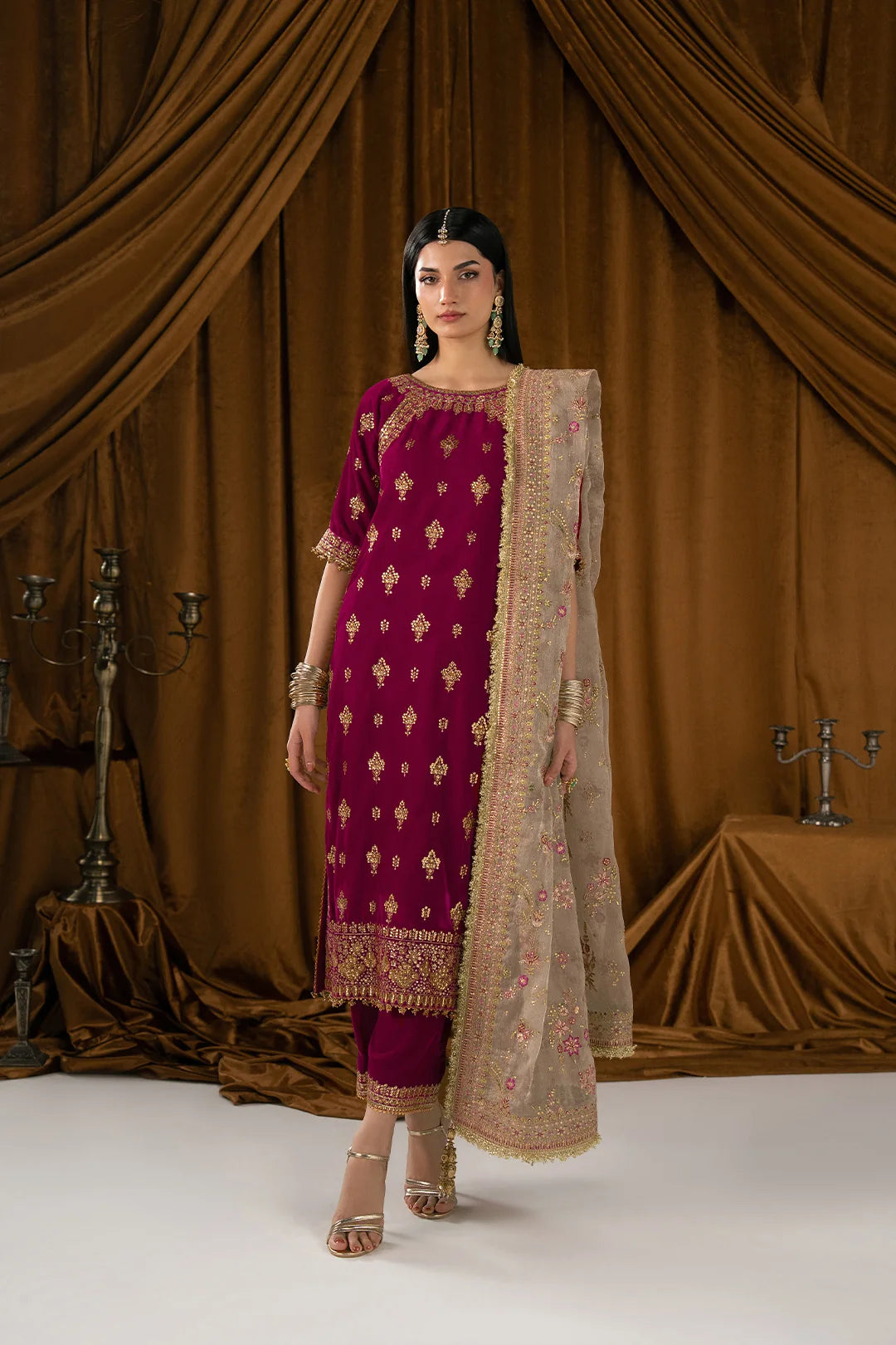 Virsa Velvet Edit By Alizeh | AF-VLT-2282-Atash