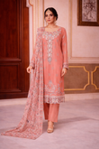 Ramsha Rashmi WE-512 – Embroidered Chiffon Shirt with Dupatta & Grip Trouser (3 Piece Suit)