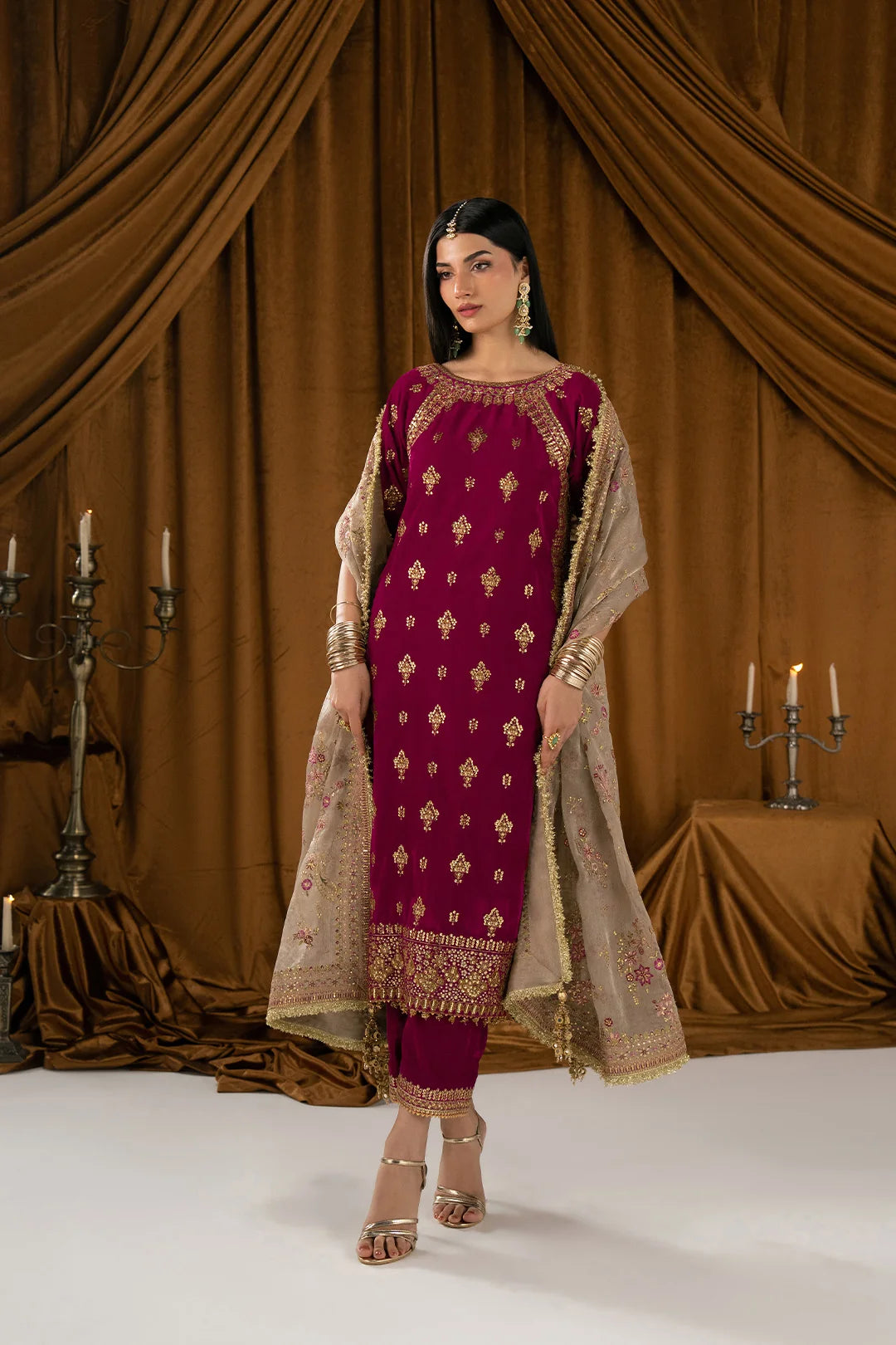 Virsa Velvet Edit By Alizeh | AF-VLT-2282-Atash