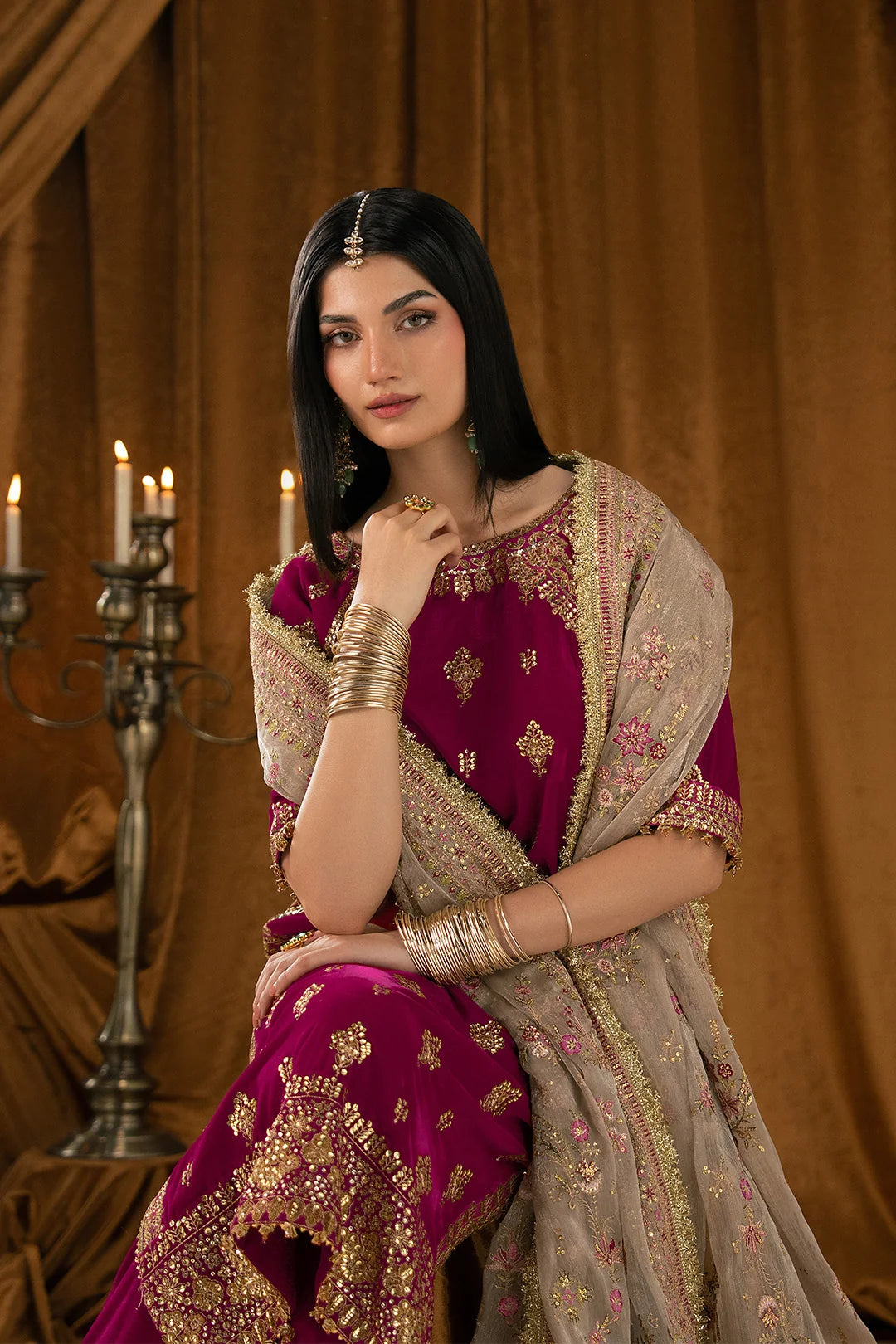 Virsa Velvet Edit By Alizeh | AF-VLT-2282-Atash