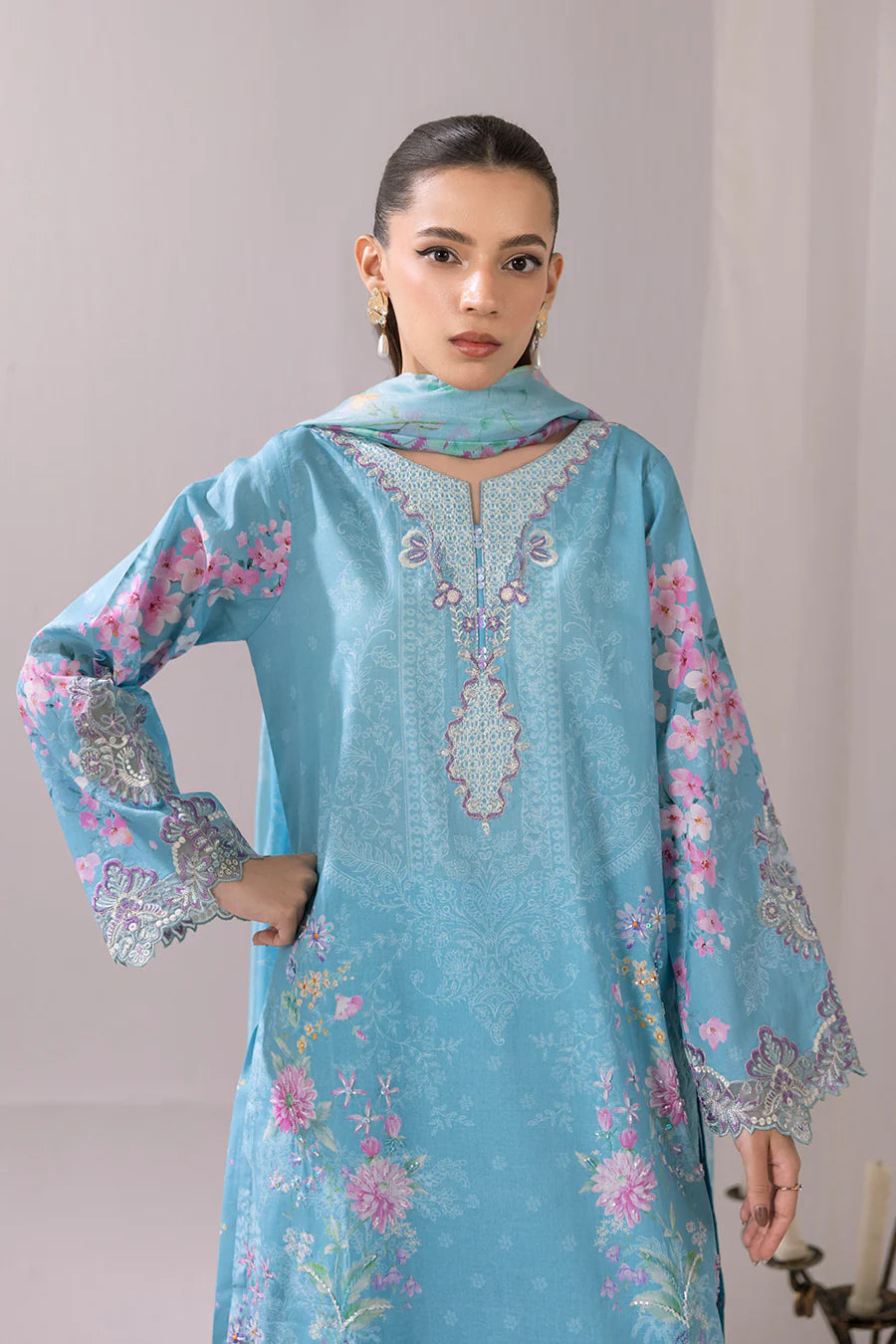 Jasmine - Zeenat Printed Luxury Pret ( 3Pcs )