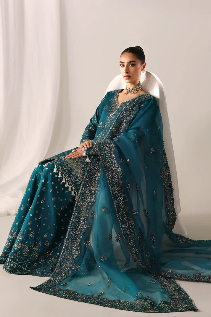 Emaan Adeel – Moonlit Night | Serein Luxe Silk ’25 – Embroidered Raw Silk 3-Piece Suite