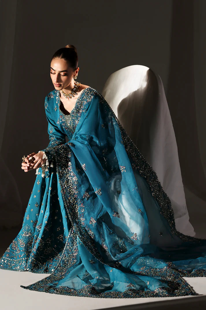 Emaan Adeel – Moonlit Night | Serein Luxe Silk ’25 – Embroidered Raw Silk 3-Piece Suite