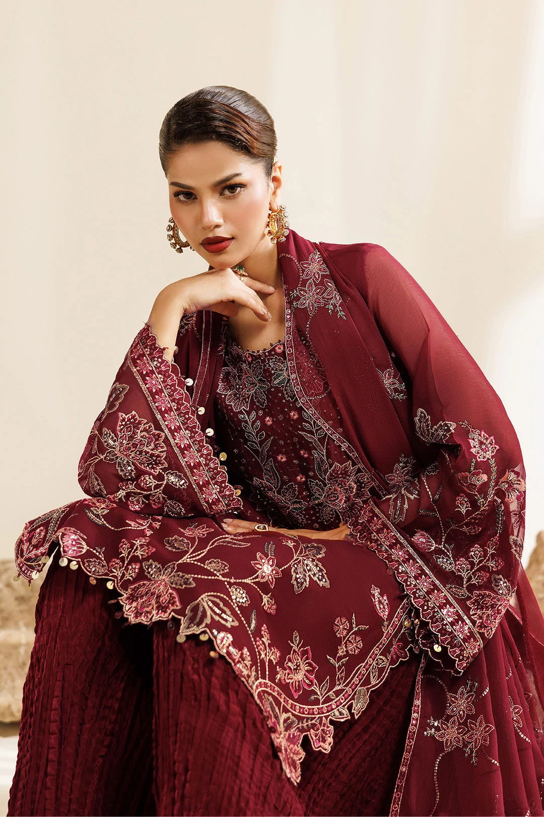Sireine by Alizeh unstitched festive and luxury chiffon | AF-CH-2290-Starlight