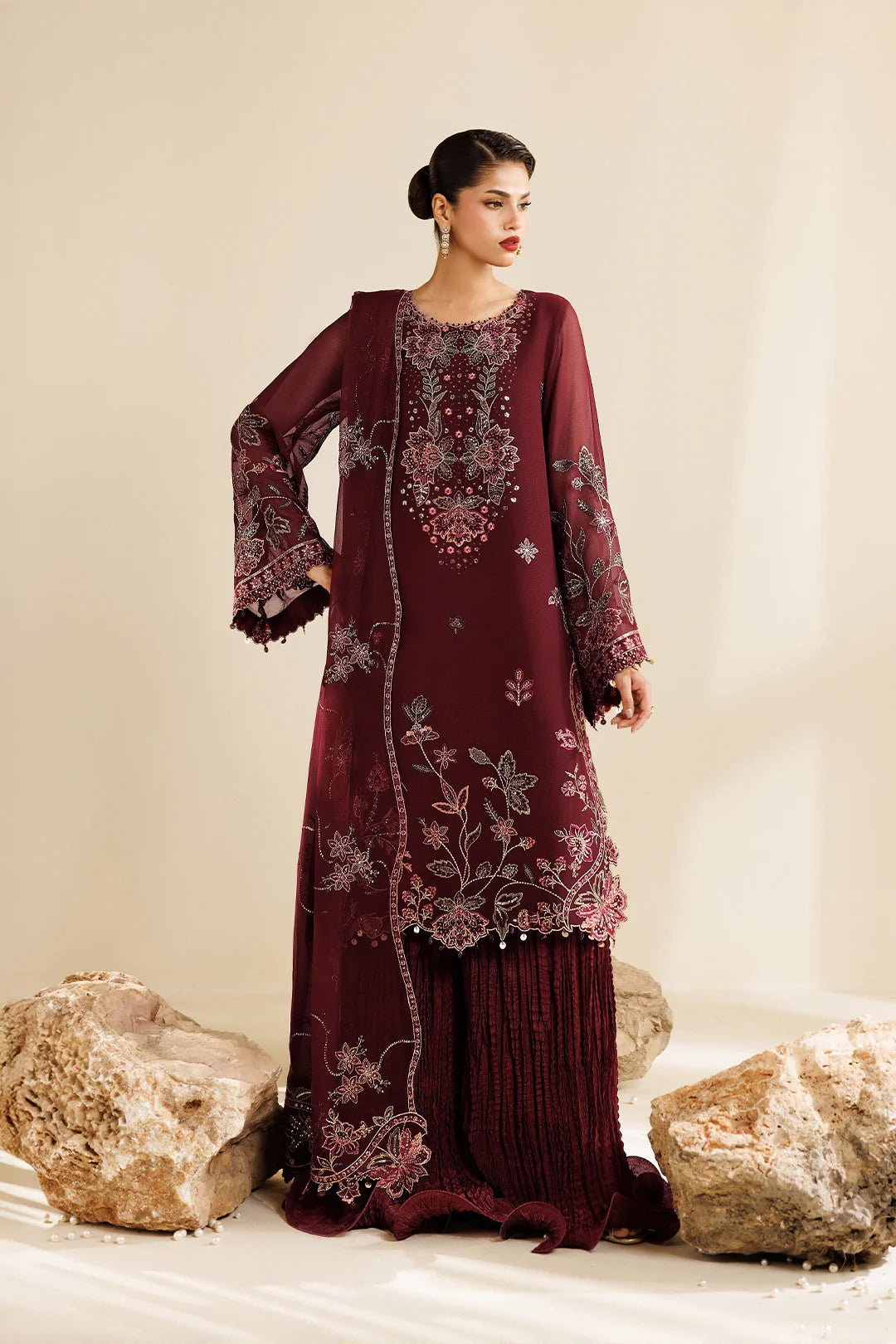 Sireine by Alizeh unstitched festive and luxury chiffon | AF-CH-2290-Starlight