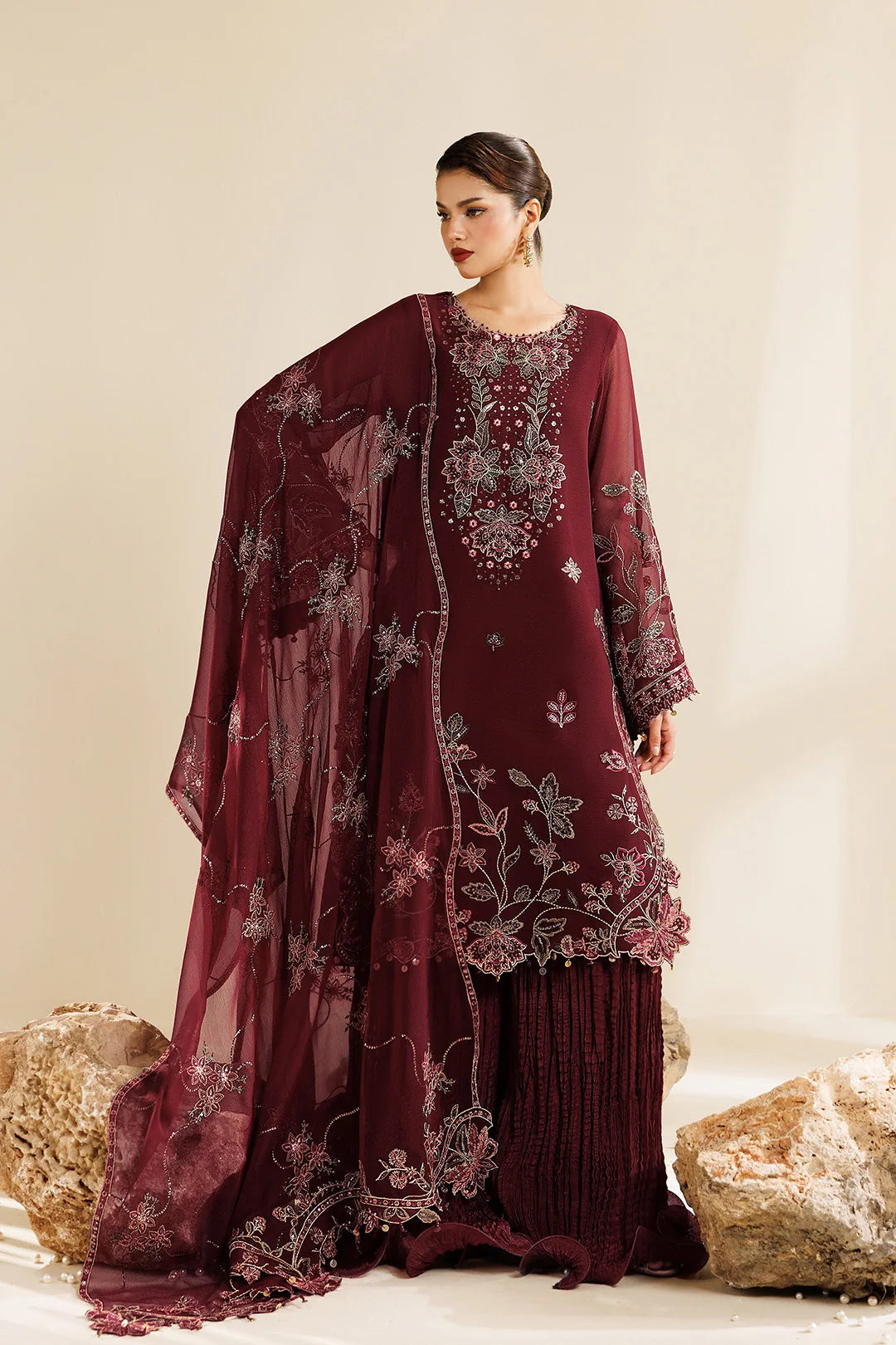 Sireine by Alizeh unstitched festive and luxury chiffon | AF-CH-2290-Starlight