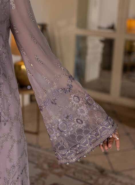 Chandani Kuch Khas By Flossie Premium Chiffon 3pc Unstitched Suit - CH-105