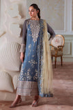 Nureh NEL-82 | Embellished Chiffon Suit with Embroidered Net Dupatta (Unstitched)