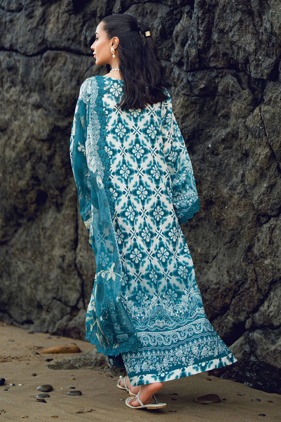 NSG-204 NUREH | EMBROIDERED AND PRINTED LAWN