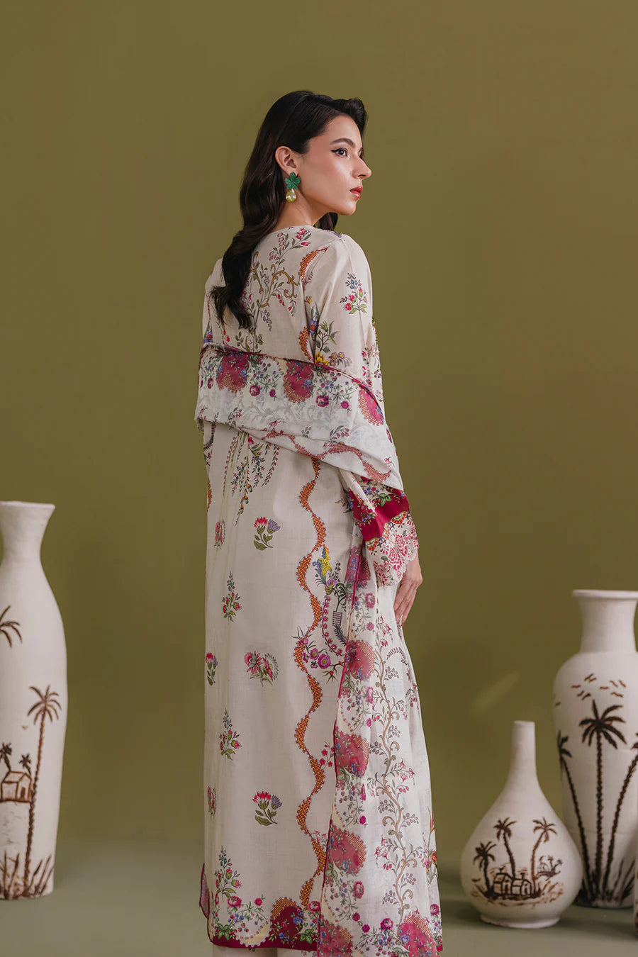 Rosie - Zeenat Printed Luxury Pret ( 3Pcs )