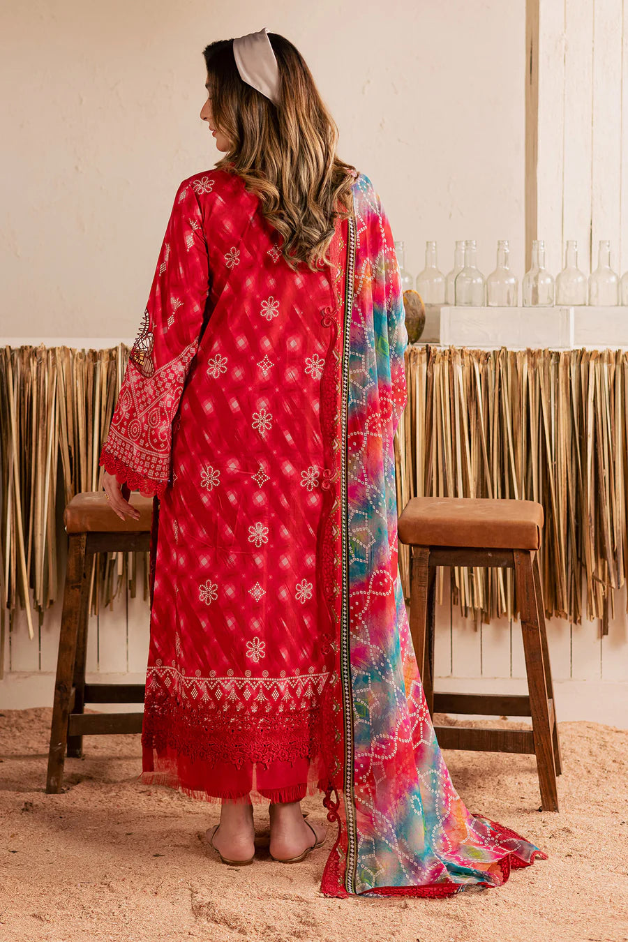 NSG-223 NUREH | EMBROIDERED AND PRINTED LAWN