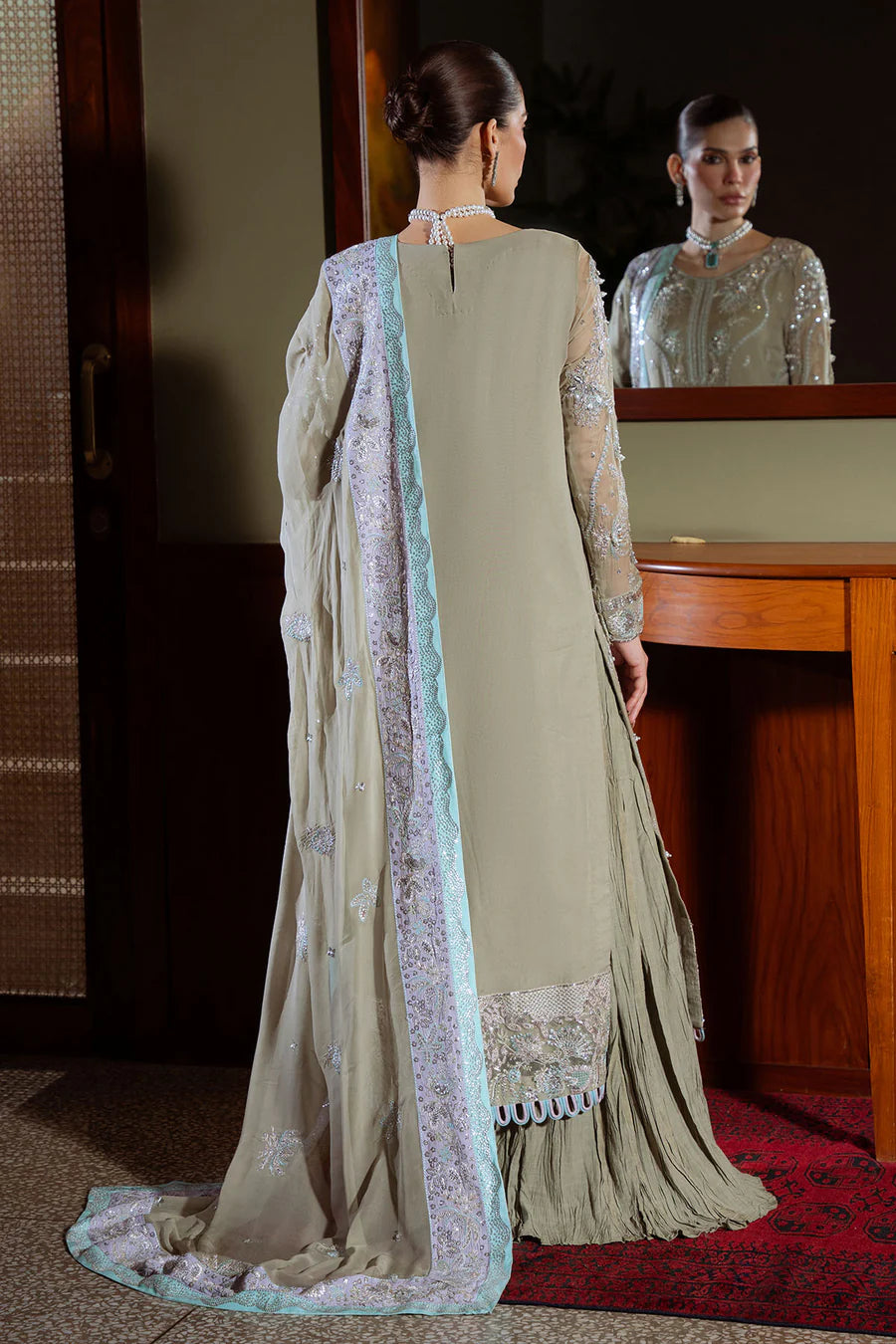 Nureh - Elaya Luxury Chiffon Collection '26 | NEL-88 (Grey)