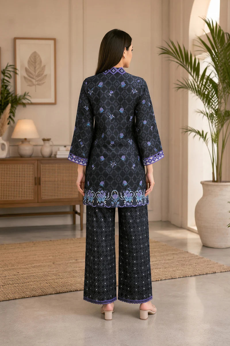 Obsidian Tapestry - Sahar Neutral Edit 2 Pc Printed Unstitched