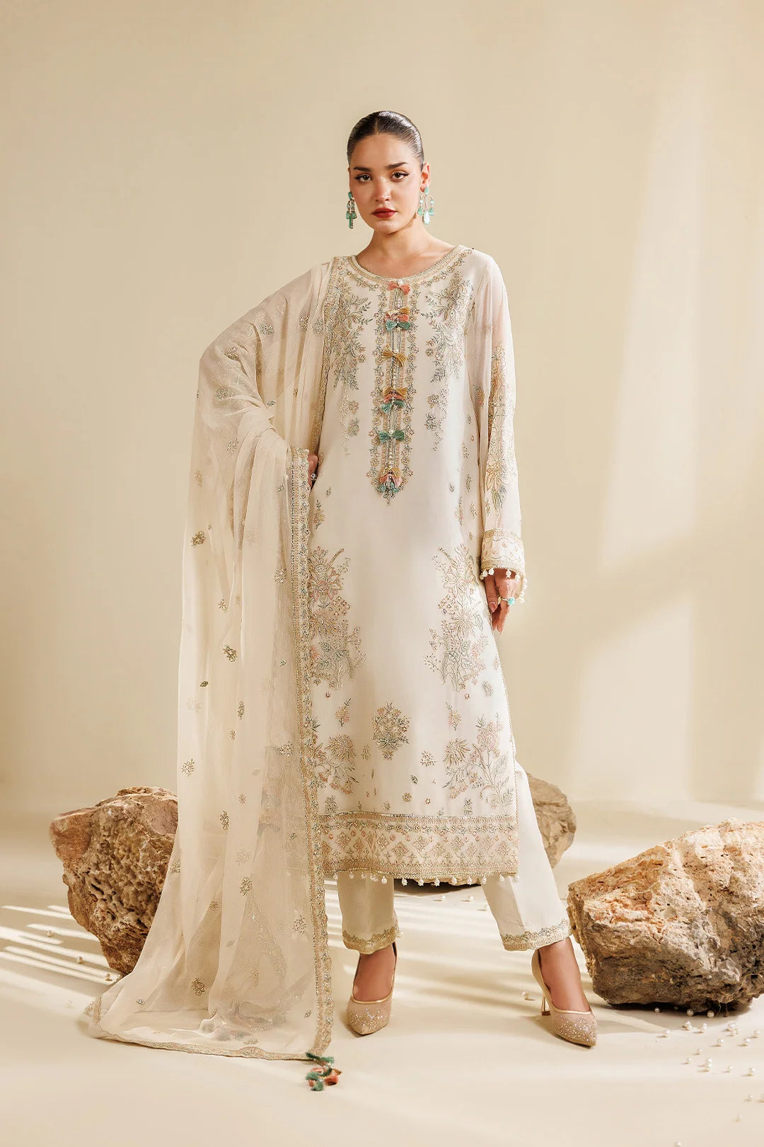 Sireine by Alizeh unstitched festive and luxury chiffon | AF-CH-2289-Cloud
