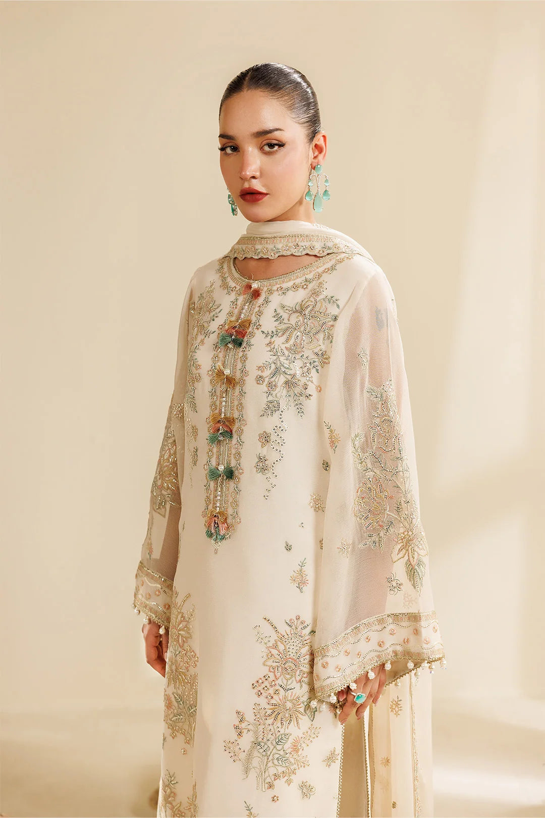 Sireine by Alizeh unstitched festive and luxury chiffon | AF-CH-2289-Cloud