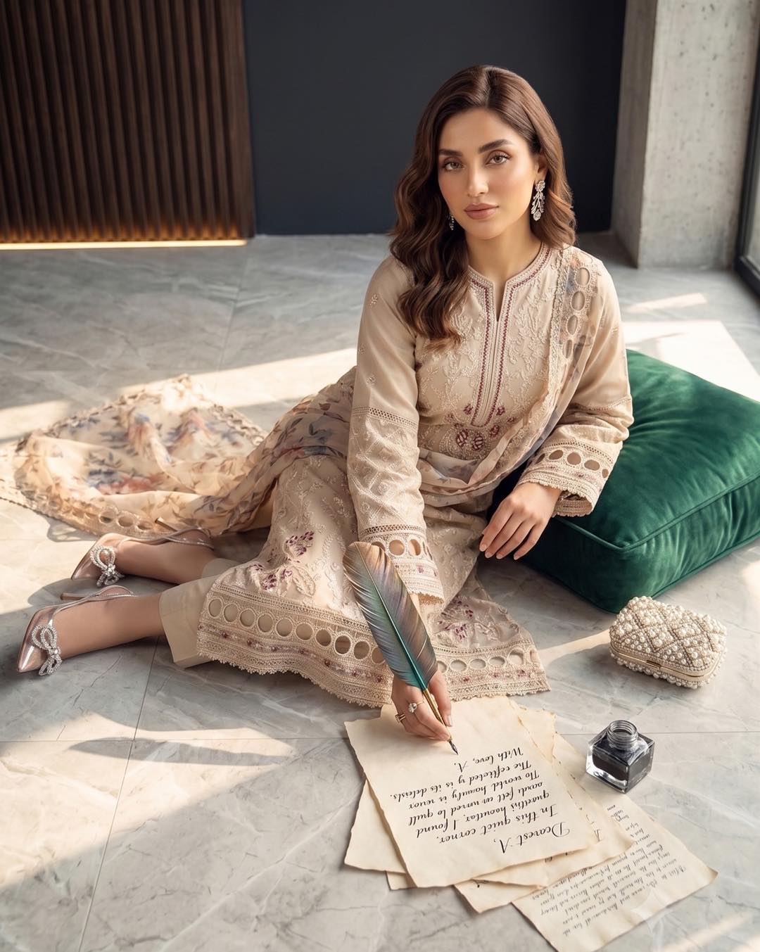 D-11803 - DILKASH BY RAIKHTA 3 Piece Stitched Embroidered Organza