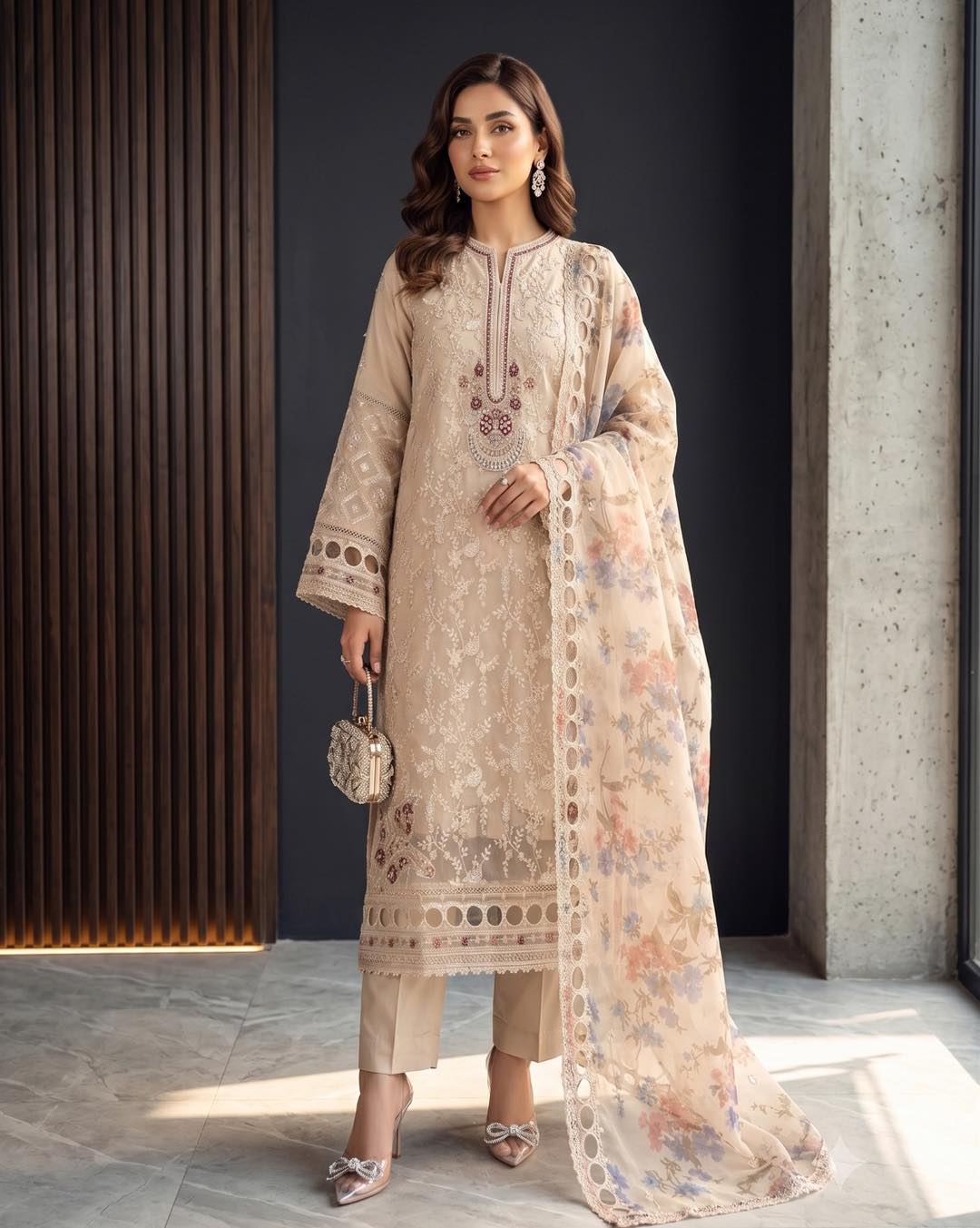 D-11803 - DILKASH BY RAIKHTA 3 Piece Stitched Embroidered Organza