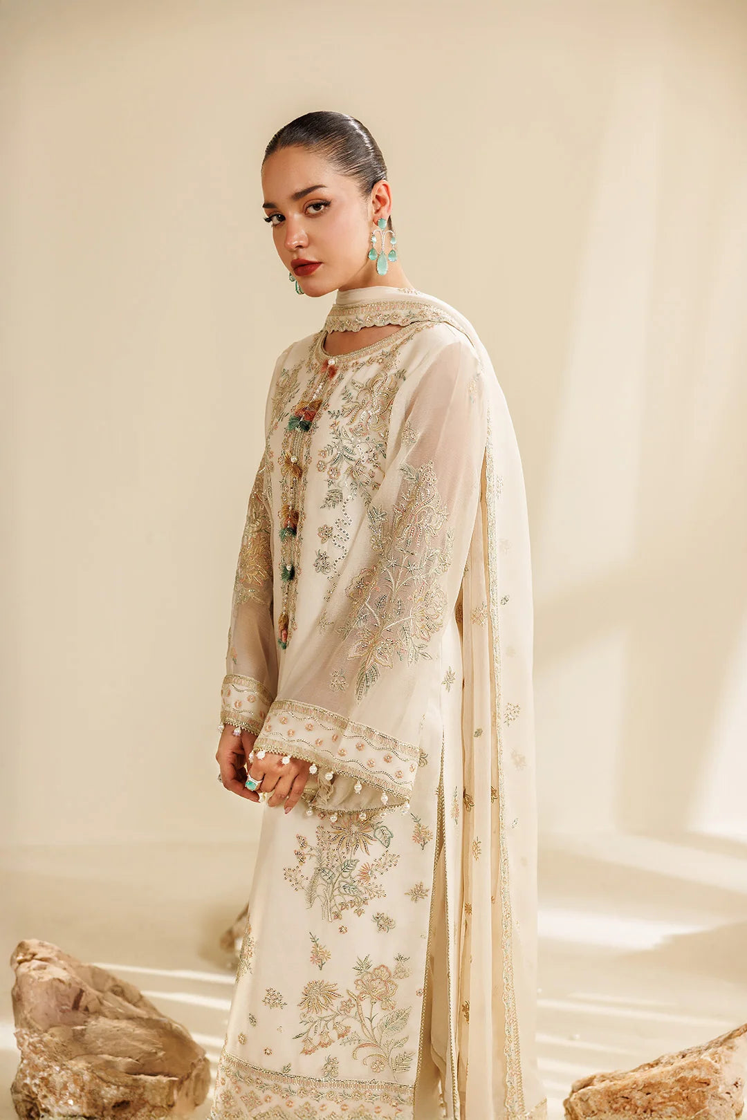 Sireine by Alizeh unstitched festive and luxury chiffon | AF-CH-2289-Cloud