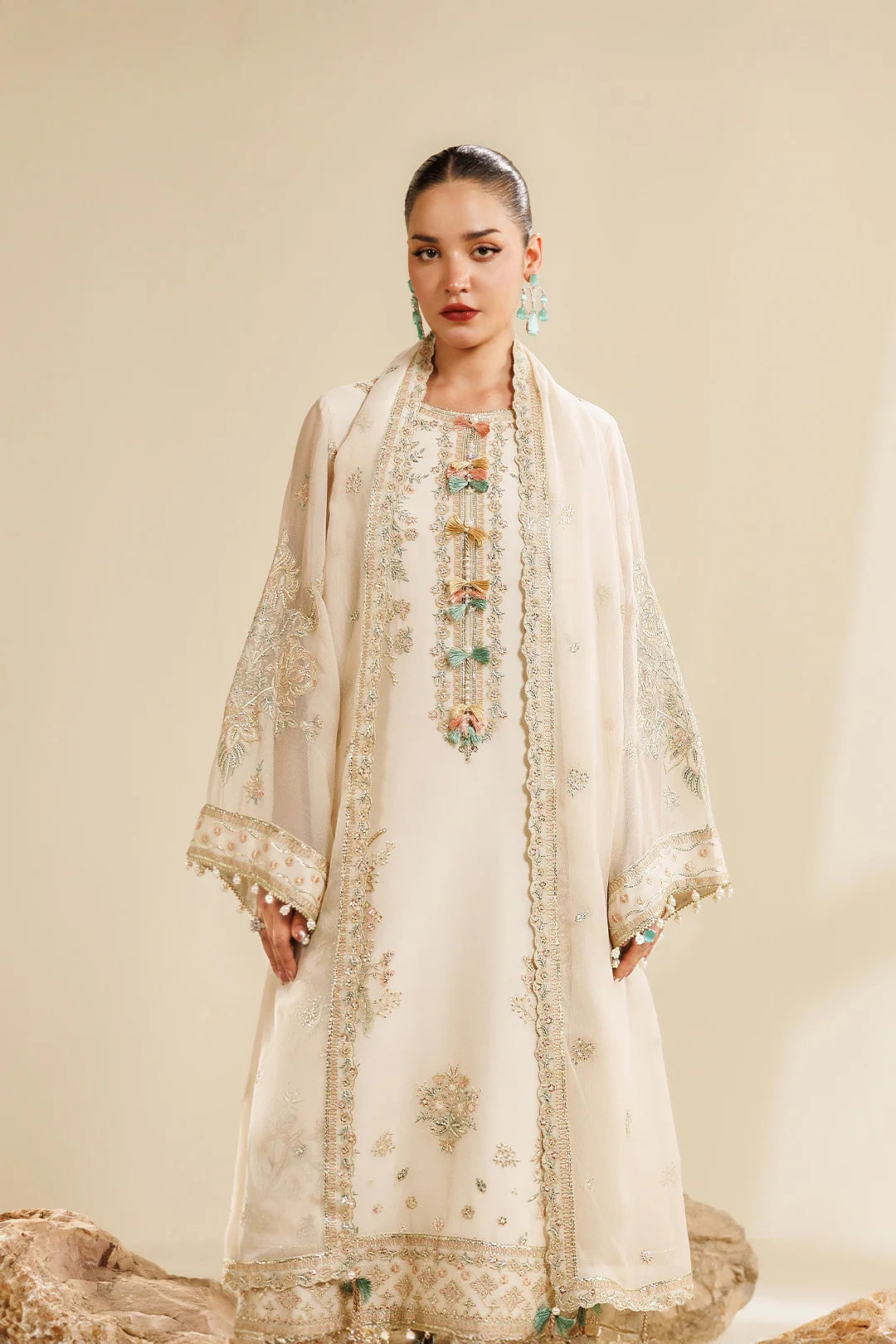 Sireine by Alizeh unstitched festive and luxury chiffon | AF-CH-2289-Cloud