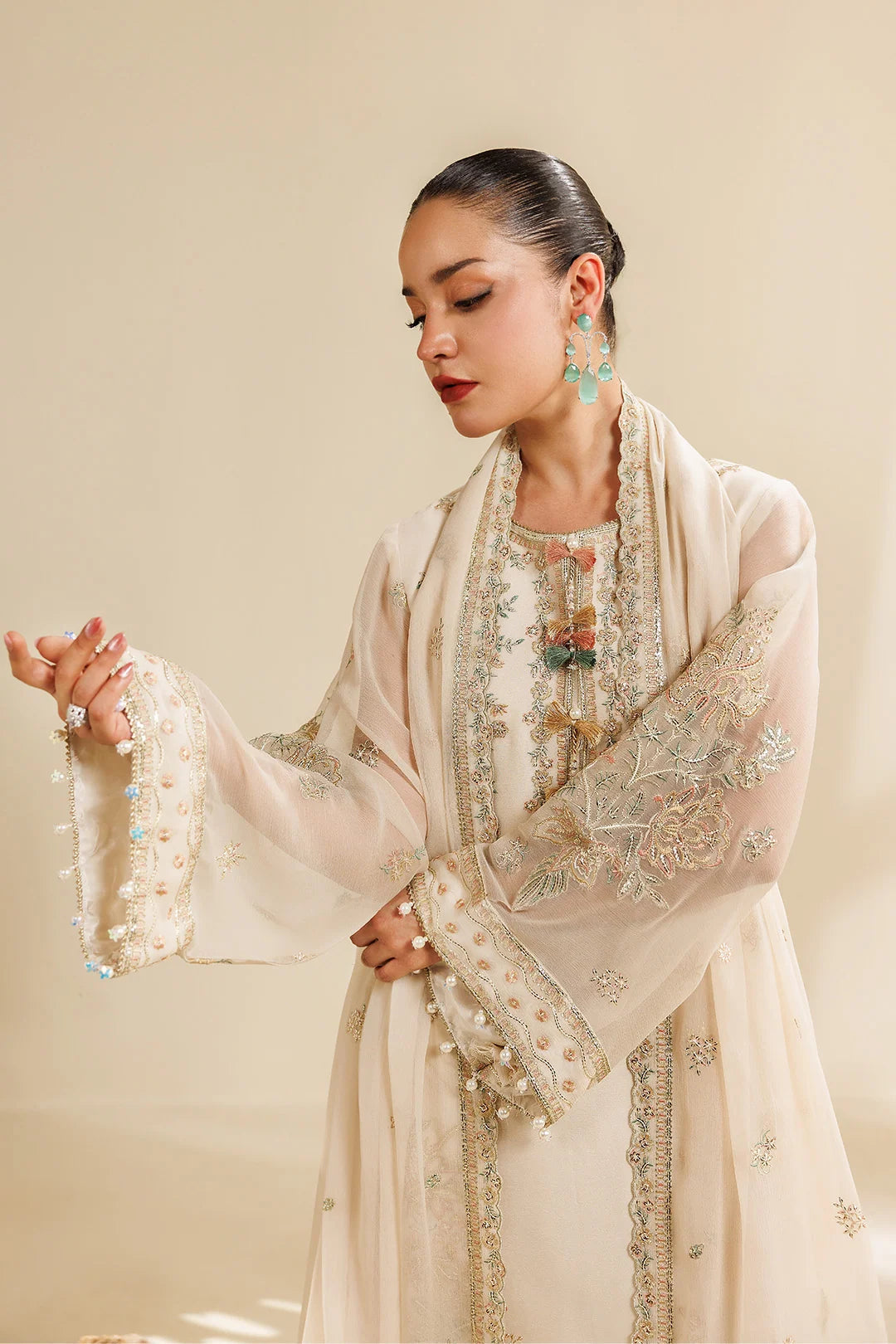 Sireine by Alizeh unstitched festive and luxury chiffon | AF-CH-2289-Cloud