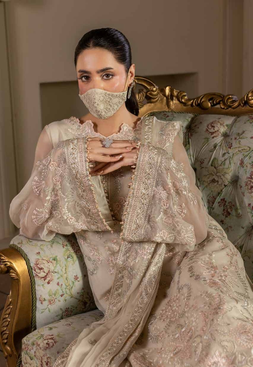 Chandani Kuch Khas By Flossie Premium Chiffon 3pc Unstitched Suit - CH-106