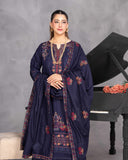 Airjet Fancy Wool Embroidered Suit with Wool Dupatta | Alif Volume 543