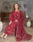 Airjet Fancy Wool Sparkel Embroidered Suit | Alif Vol-527  (Design - 07)
