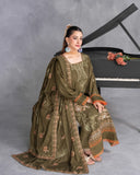 Airjet Fancy Wool Embroidered Suit with Wool Dupatta | Alif Volume 543
