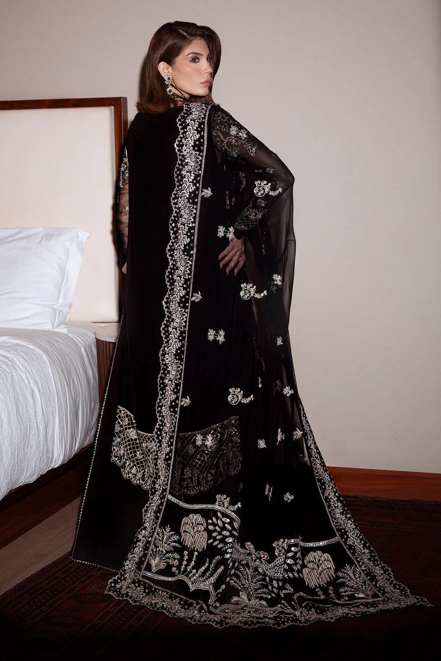 Nureh - Elaya Luxury Chiffon Collection '26 | NEL-89 (Black)