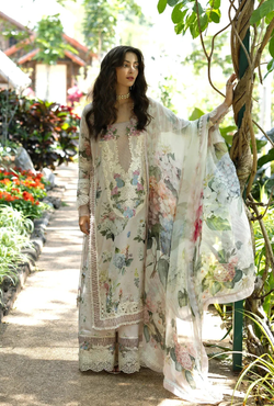 4A TUSCAN FAIRY | Embroidered Lawn 3 Piece Unstitched Suit