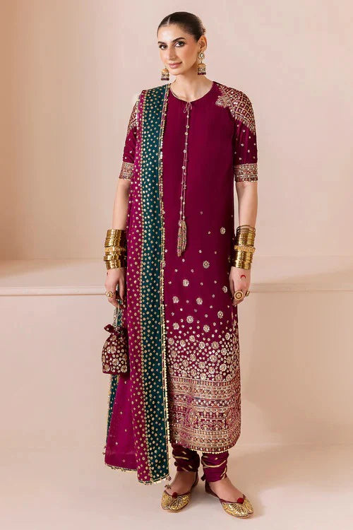 Jazmin Chandani Luxury Velvet Collection – 3-Piece Unstitched Embroidered Formal Suit