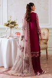 Nureh by FLANORA  NEL-78 Luxury Embroidered Organza Unstitched Suit with Net Dupatta