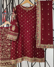 Sada Bahar Afsanee | Stitched Embroidered 3Pc Chiffon Festive Wear