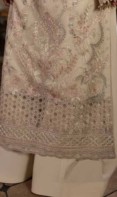 Chandani Kuch Khas By Flossie Premium Chiffon 3pc Unstitched Suit - CH-106