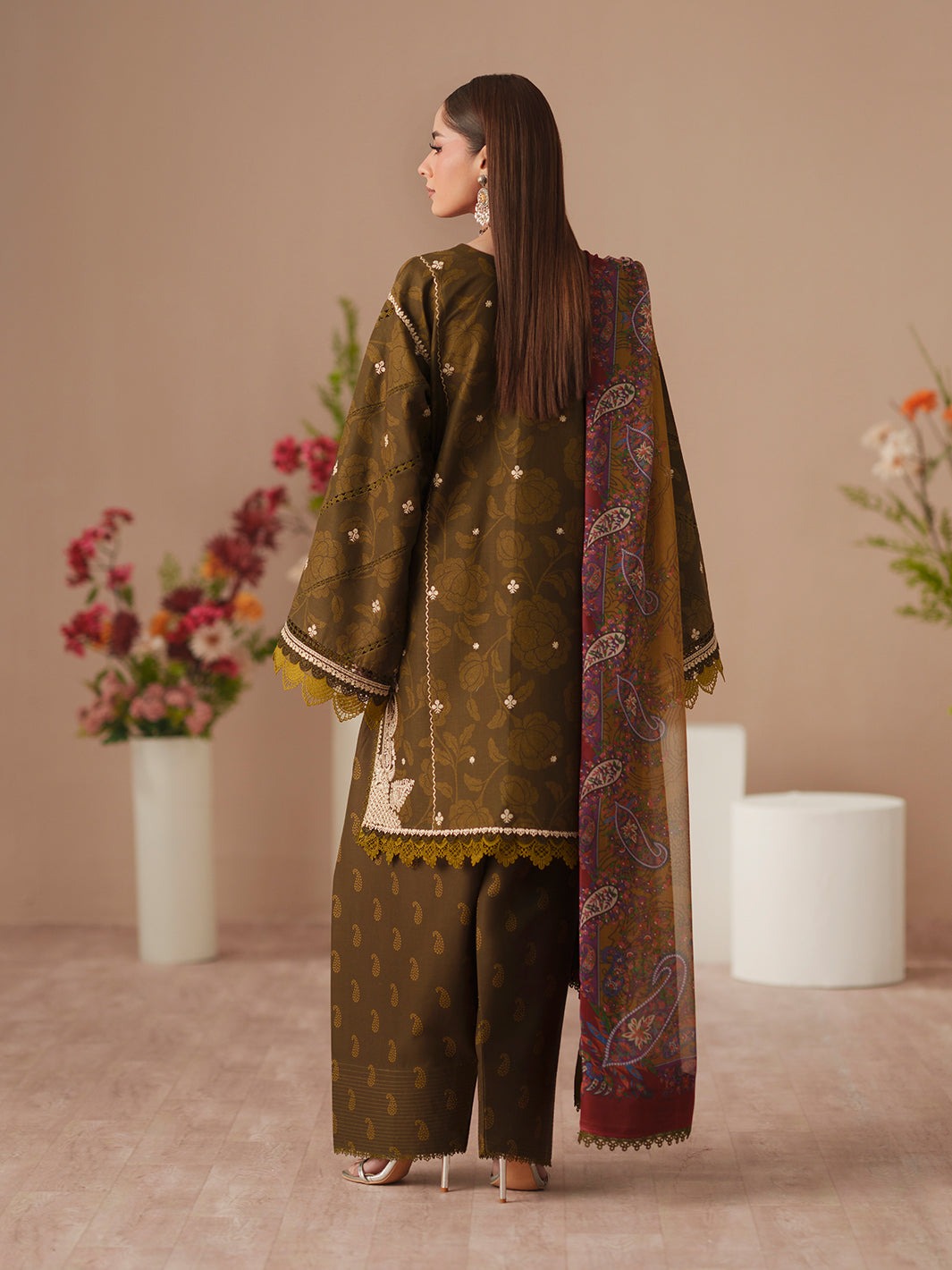 D-84A - Bin Ilyas Jojo Summer Embroidered Lawn