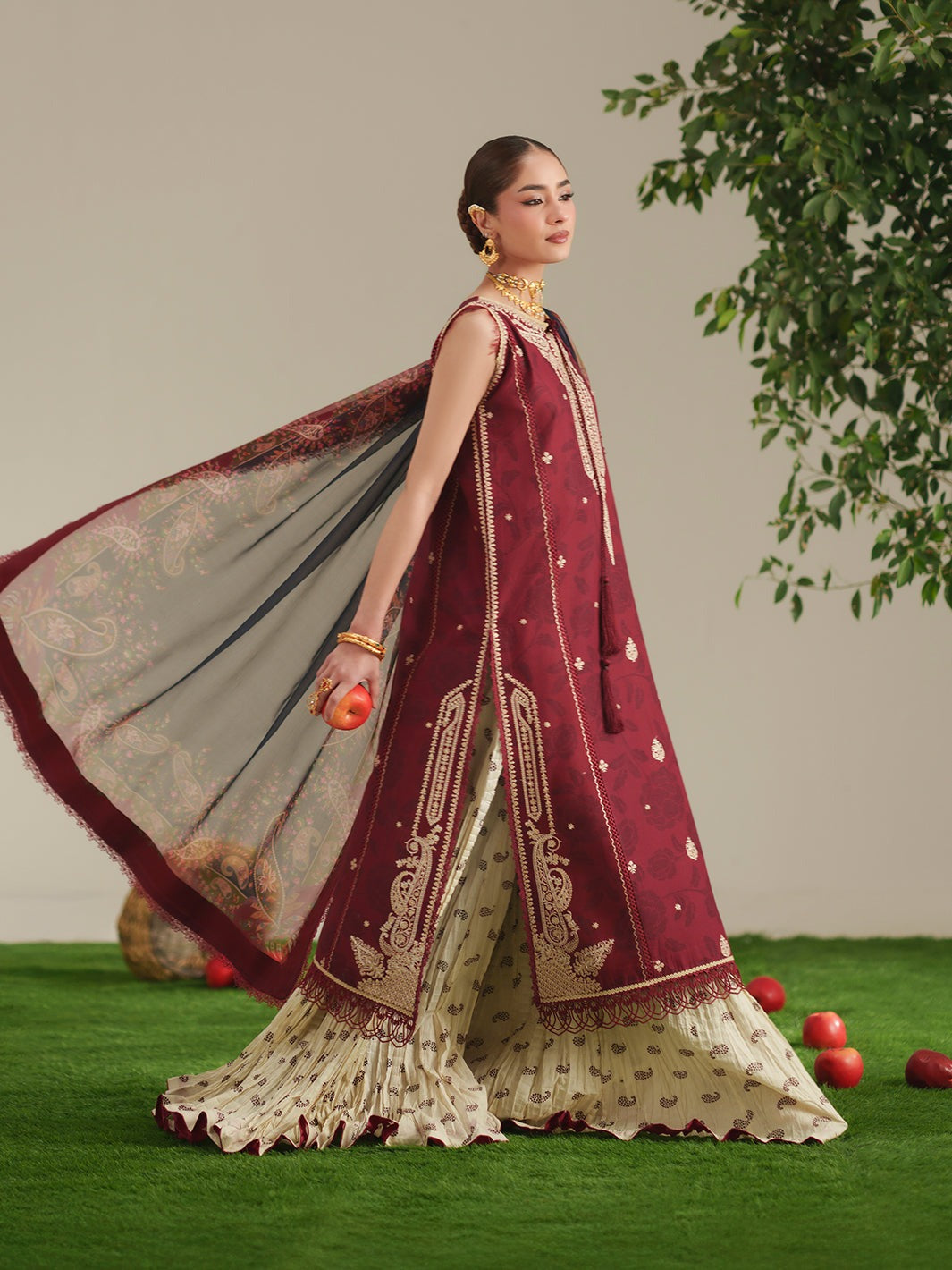 D-84B - Bin Ilyas Jojo Summer Embroidered Lawn