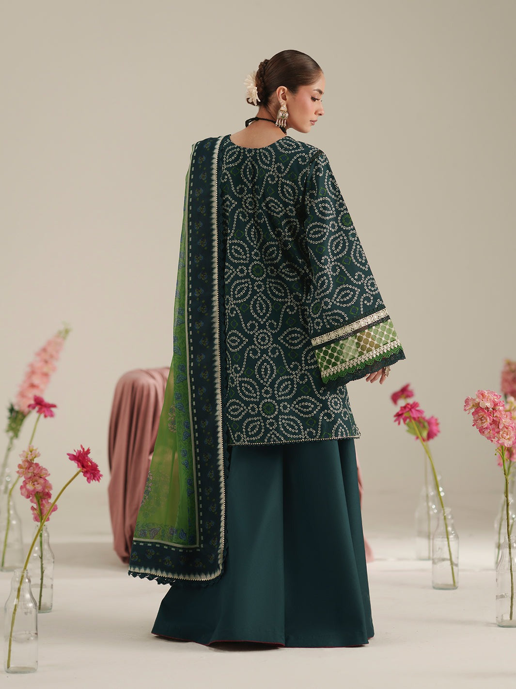 D-87B - Bin Ilyas Jojo Summer Embroidered Lawn