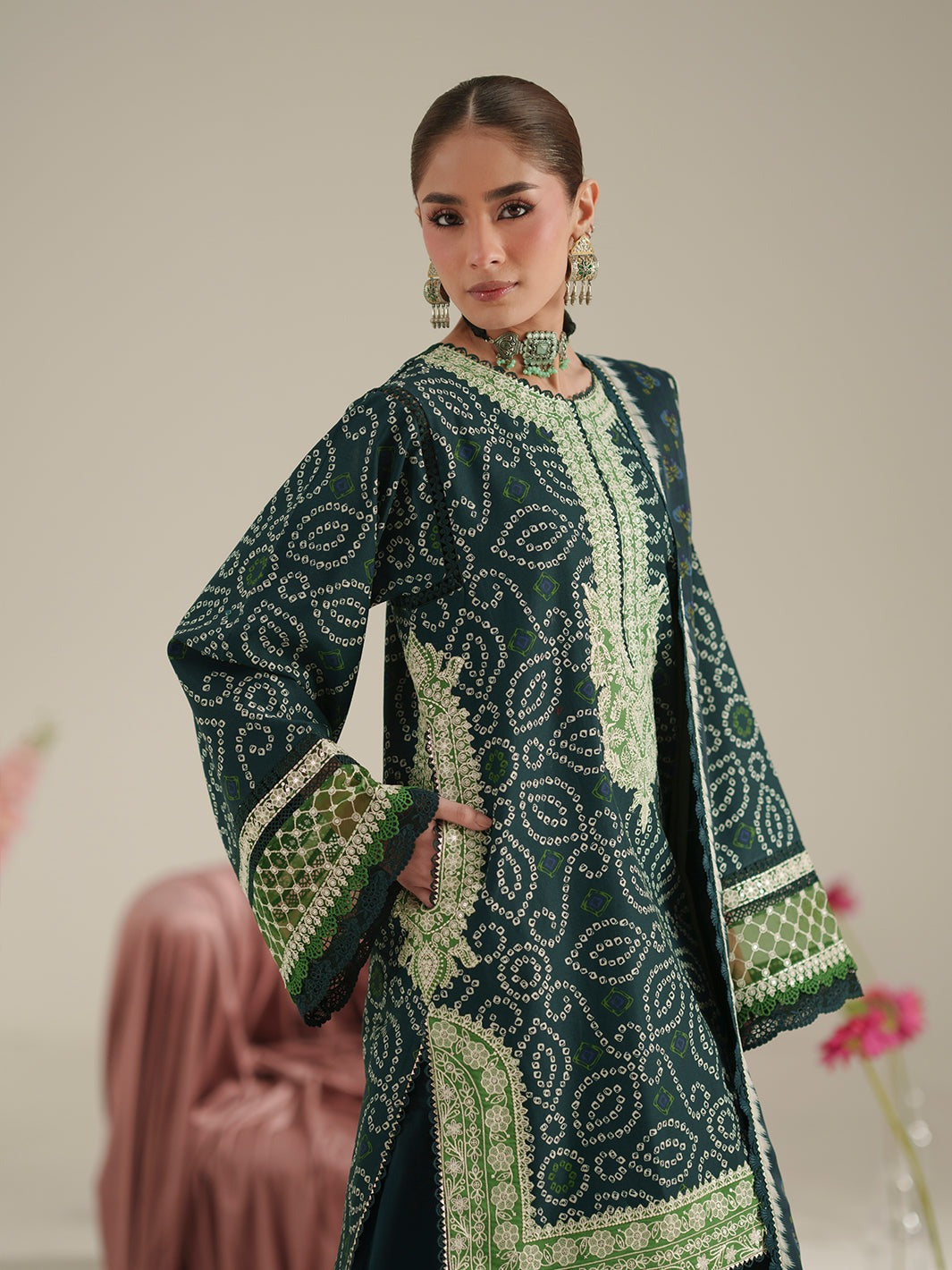 D-87B - Bin Ilyas Jojo Summer Embroidered Lawn