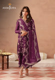 AJULFH-08 Embroidered Chiffon Unstitched 3 Pcs | ASIM JOFA