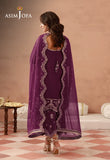 AJULFH-08 Embroidered Chiffon Unstitched 3 Pcs | ASIM JOFA
