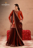 AJULFH-03 Embroidered Twisted Silk Unstitched 3 Pcs | ASIM JOFA