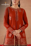 AJULFH-03 Embroidered Twisted Silk Unstitched 3 Pcs | ASIM JOFA